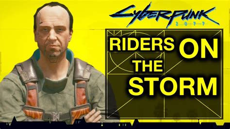 cyberpunk riders on the storm car chase